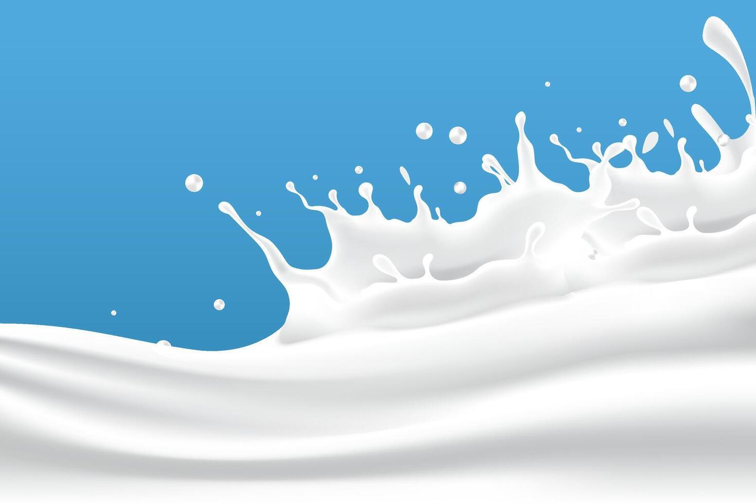 latteo onde sfondo. addizionale elementi di latte design vettore