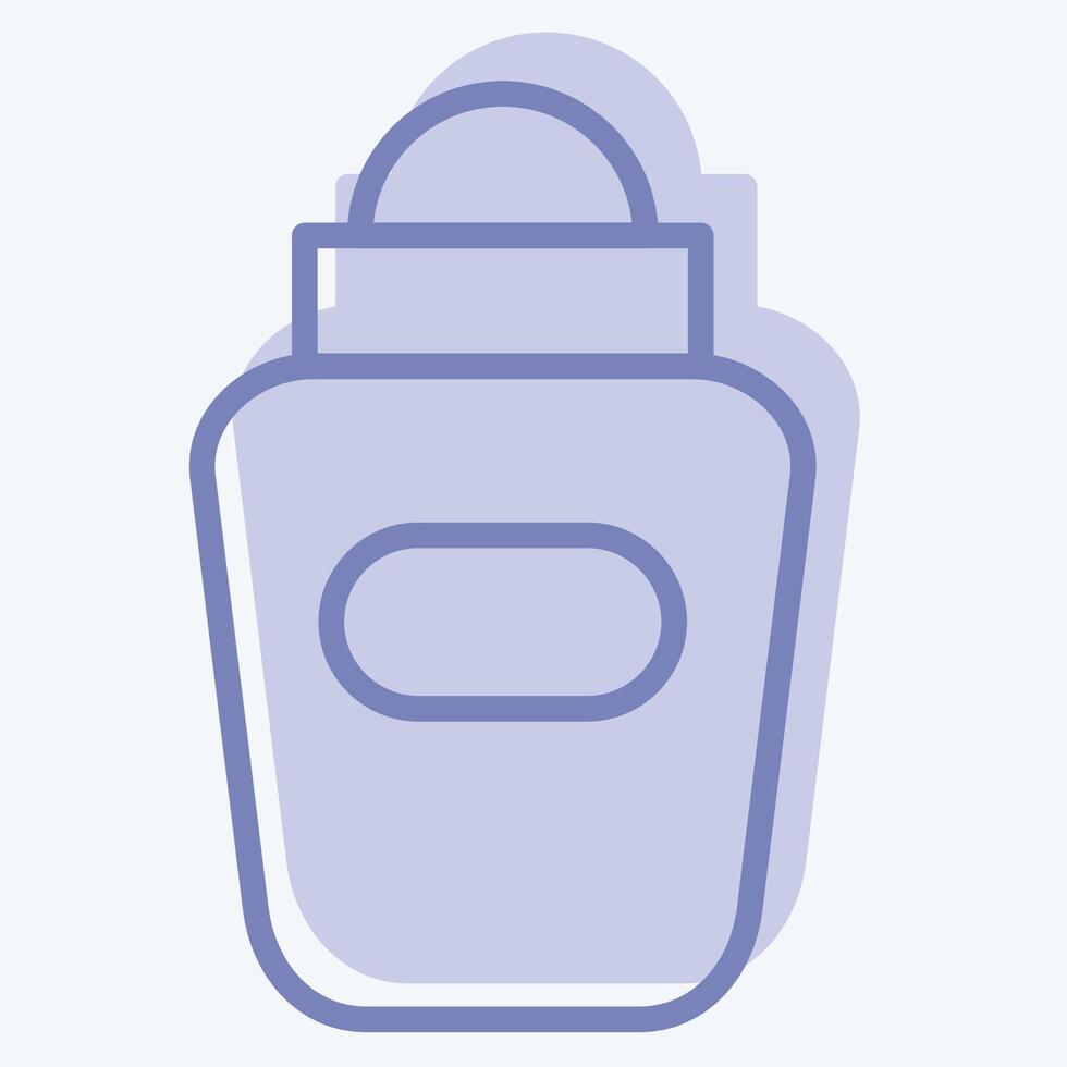 icona deodorante. relazionato per igiene simbolo. Due tono stile. semplice design illustrazione vettore
