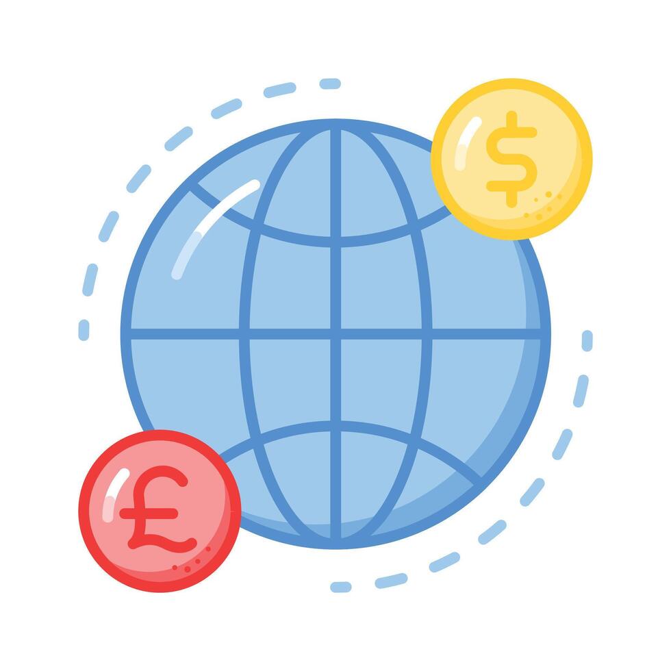 premio icona di mondo economia, di globale economia vettore