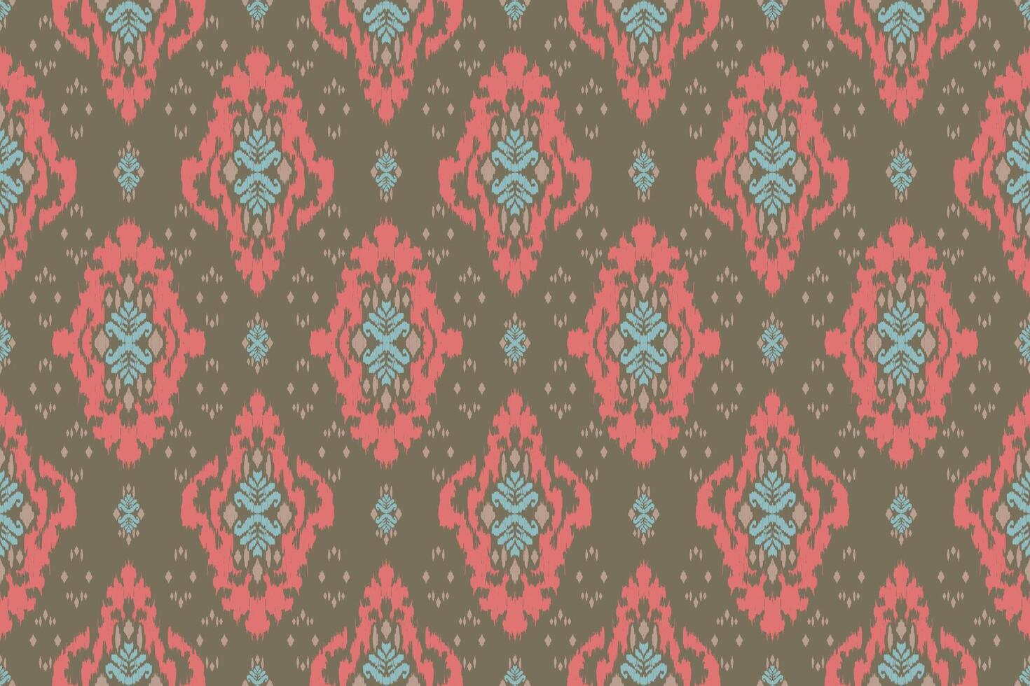 ikat tribale indiano senza soluzione di continuità modello. etnico azteco tessuto tappeto mandala ornamento nativo boho gallone tessile.geometrico africano americano orientale tradizionale illustrazioni. ricamo stile. vettore