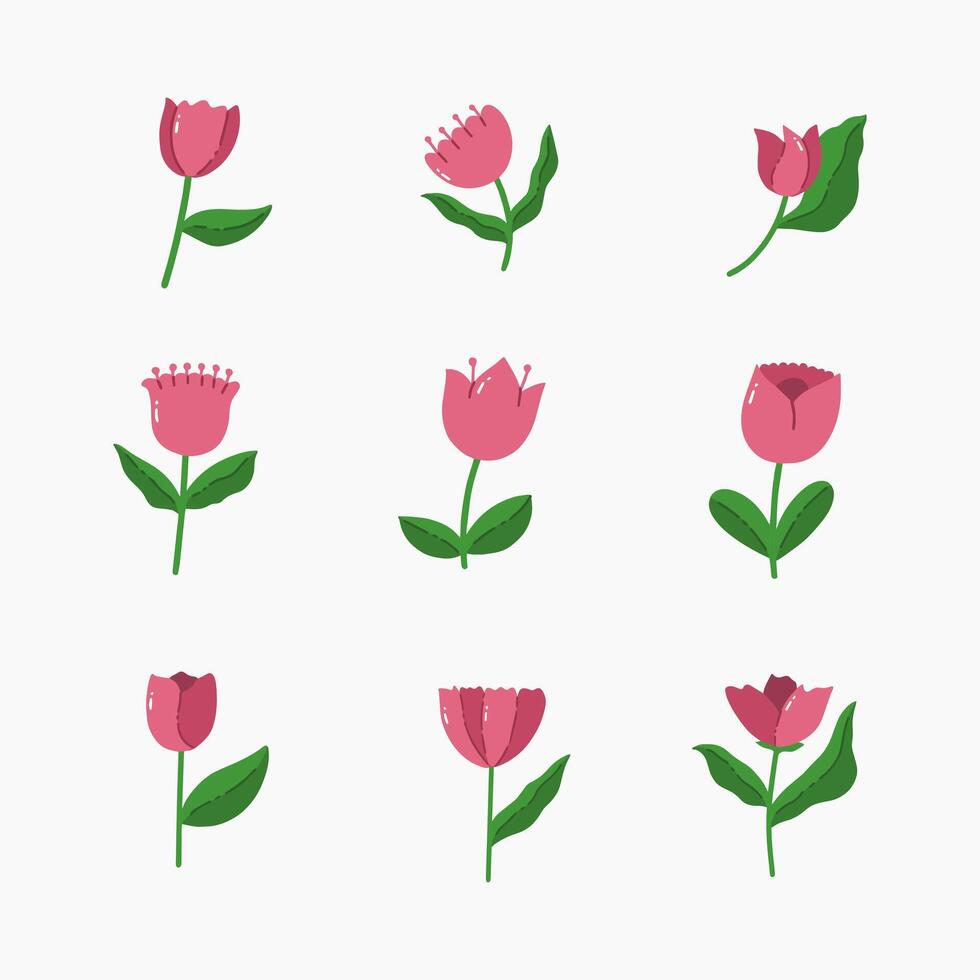 tulipano mano disegnato illustrazione vettore