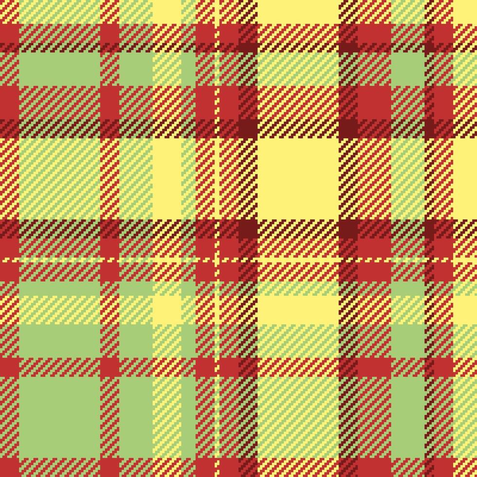 dai un'occhiata modello di plaid tartan struttura con un' tessuto tessile sfondo senza soluzione di continuità. vettore