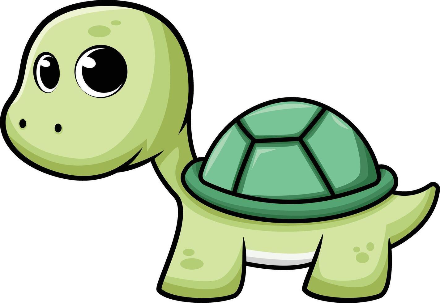 carino bambino mare tartaruga illustrazione vettore