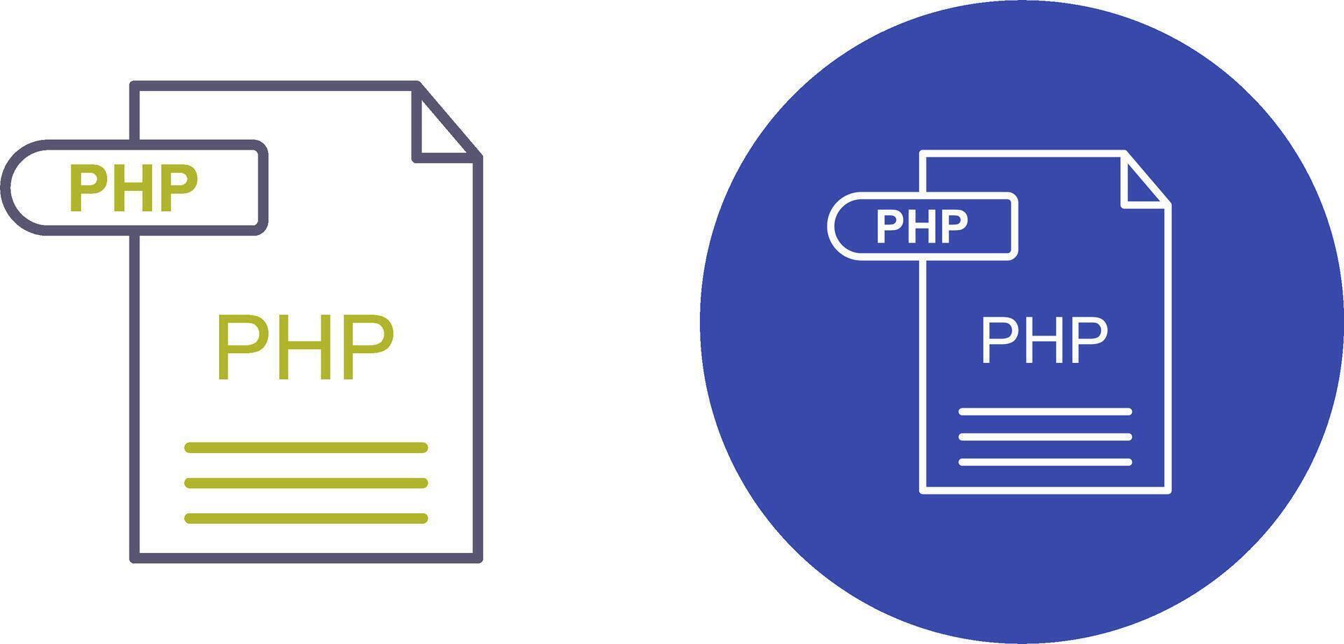 php icona design vettore