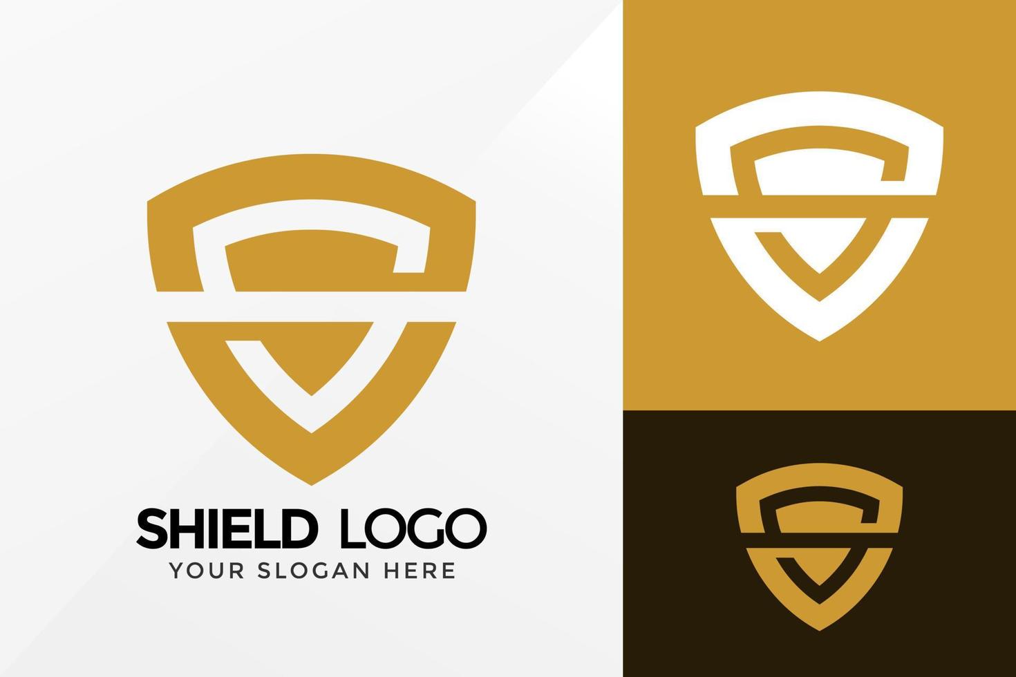 lettera s scudo guardia logo design, loghi di identità del marchio vettore, logo moderno, logo design illustrazione vettoriale template