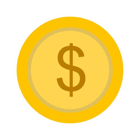 Icona di dollari di vettore