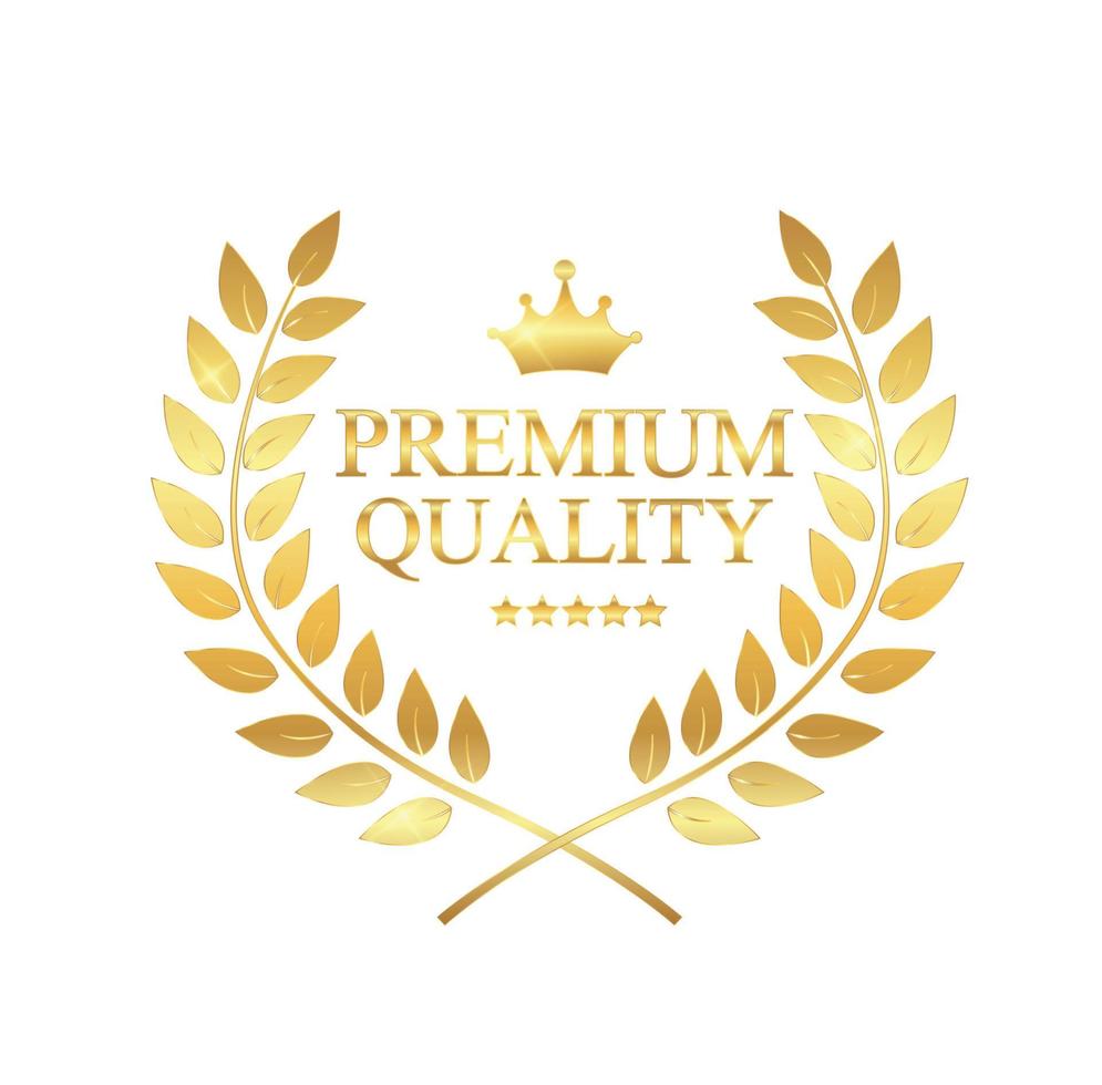 illustrazione vettoriale di etichetta di qualità premium