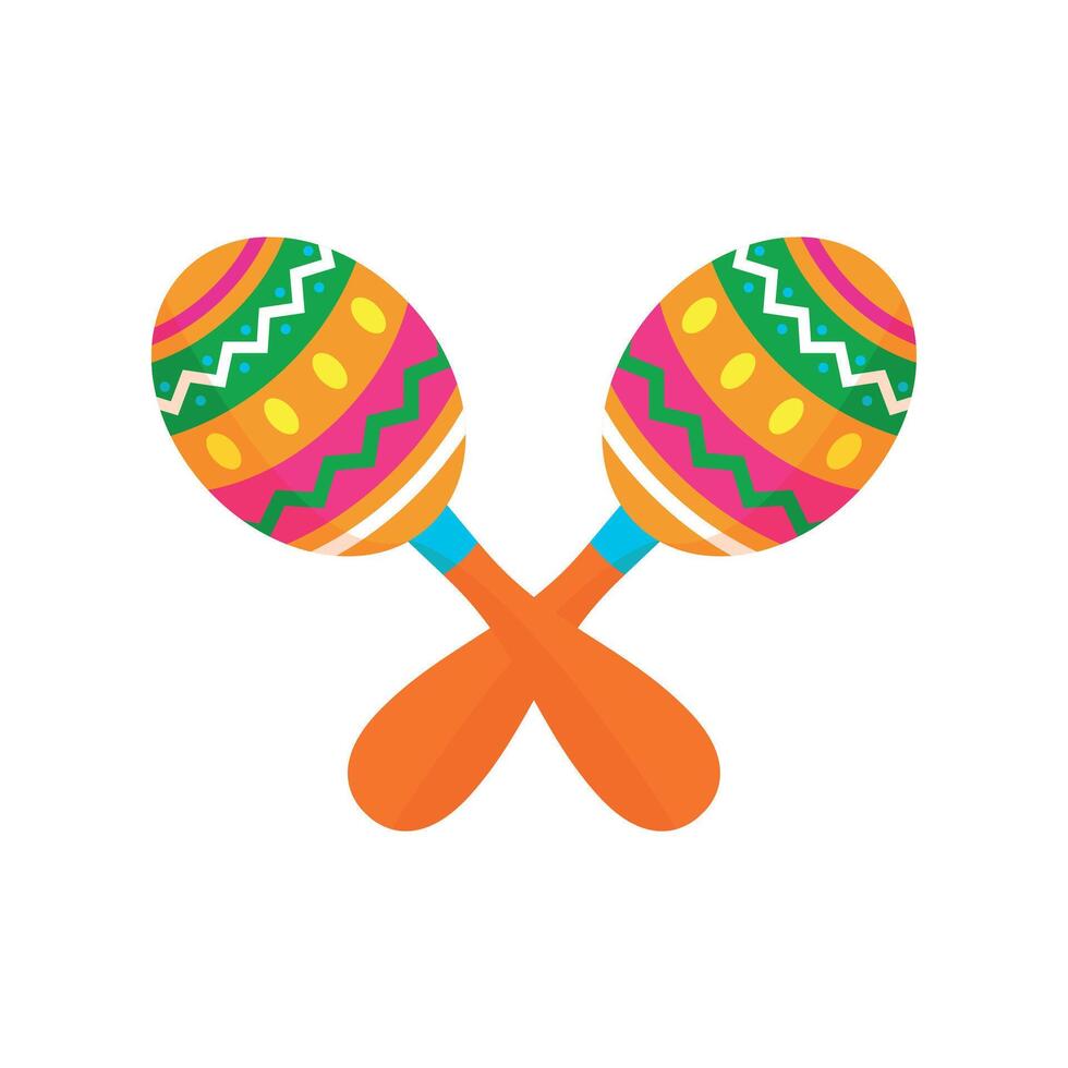 maracas. cinco de mayo vettore