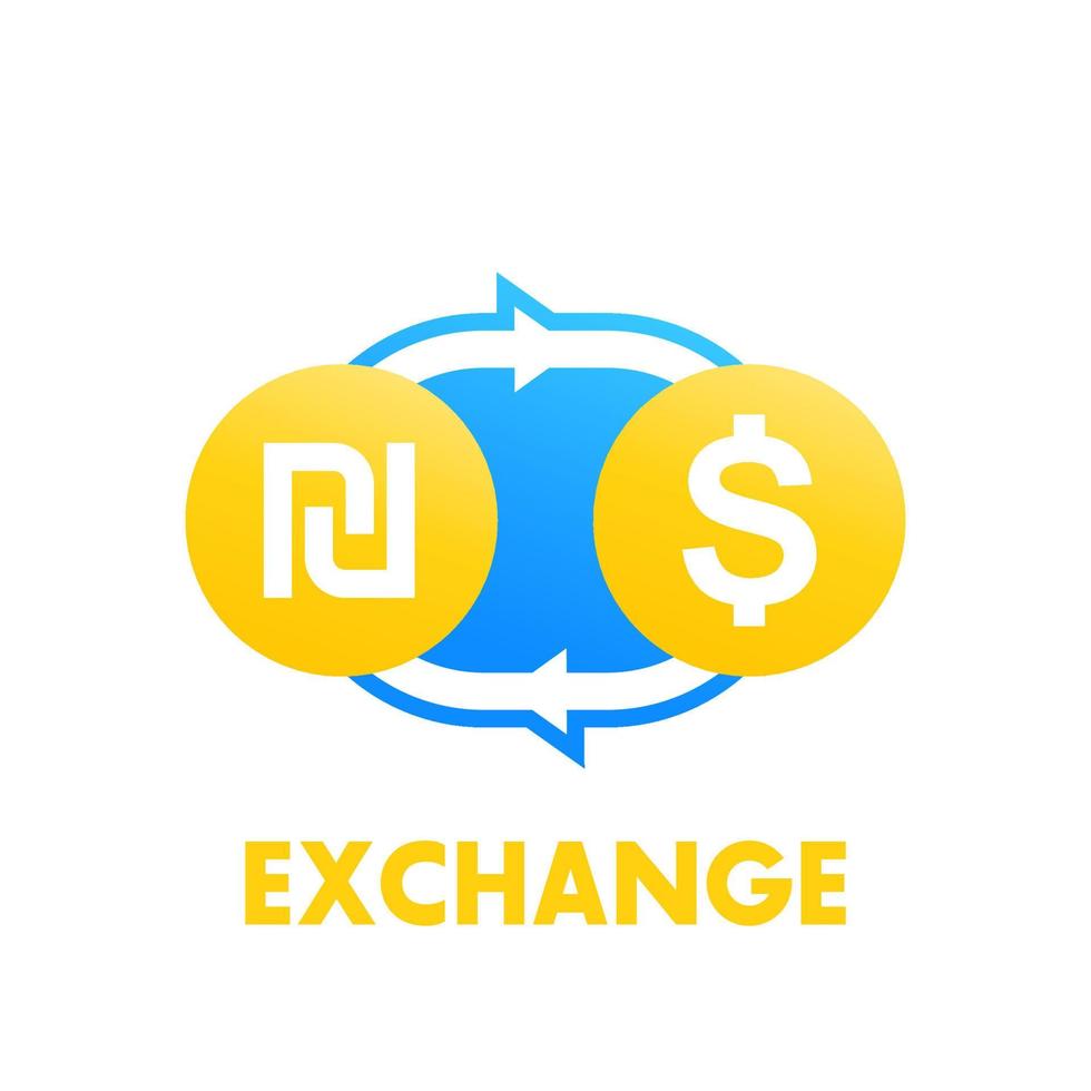 illustrazione vettoriale di cambio siclo a dollaro