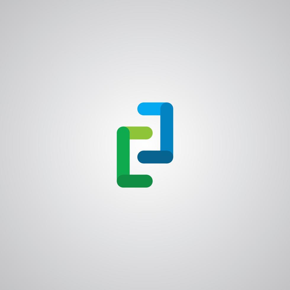 modello di ispirazione del logo di codifica colorato. perfetto da utilizzare per l'azienda tecnologica vettore