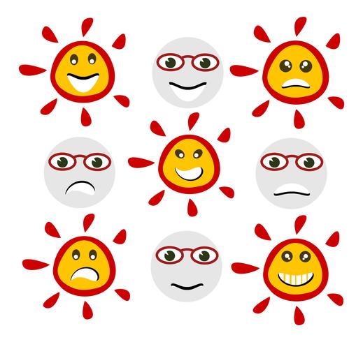 Espressione di emoticon Emoji vettore