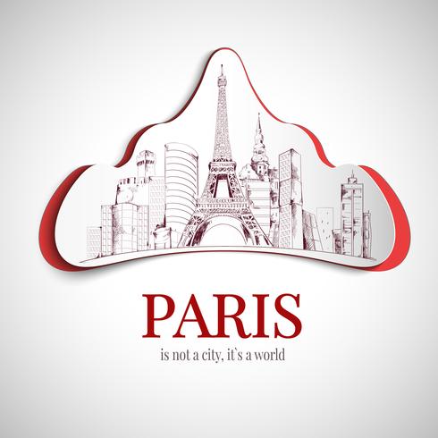 Emblema della città di Parigi vettore