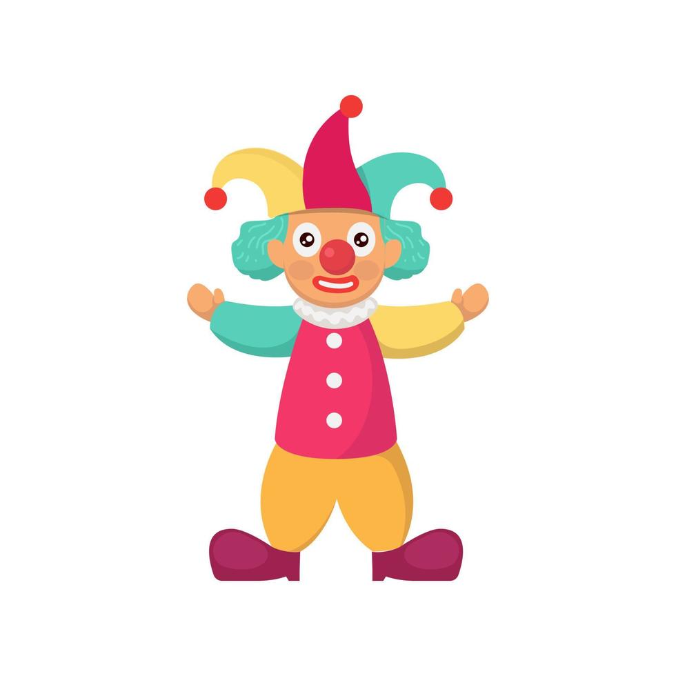 simpatica mascotte del circo vettore