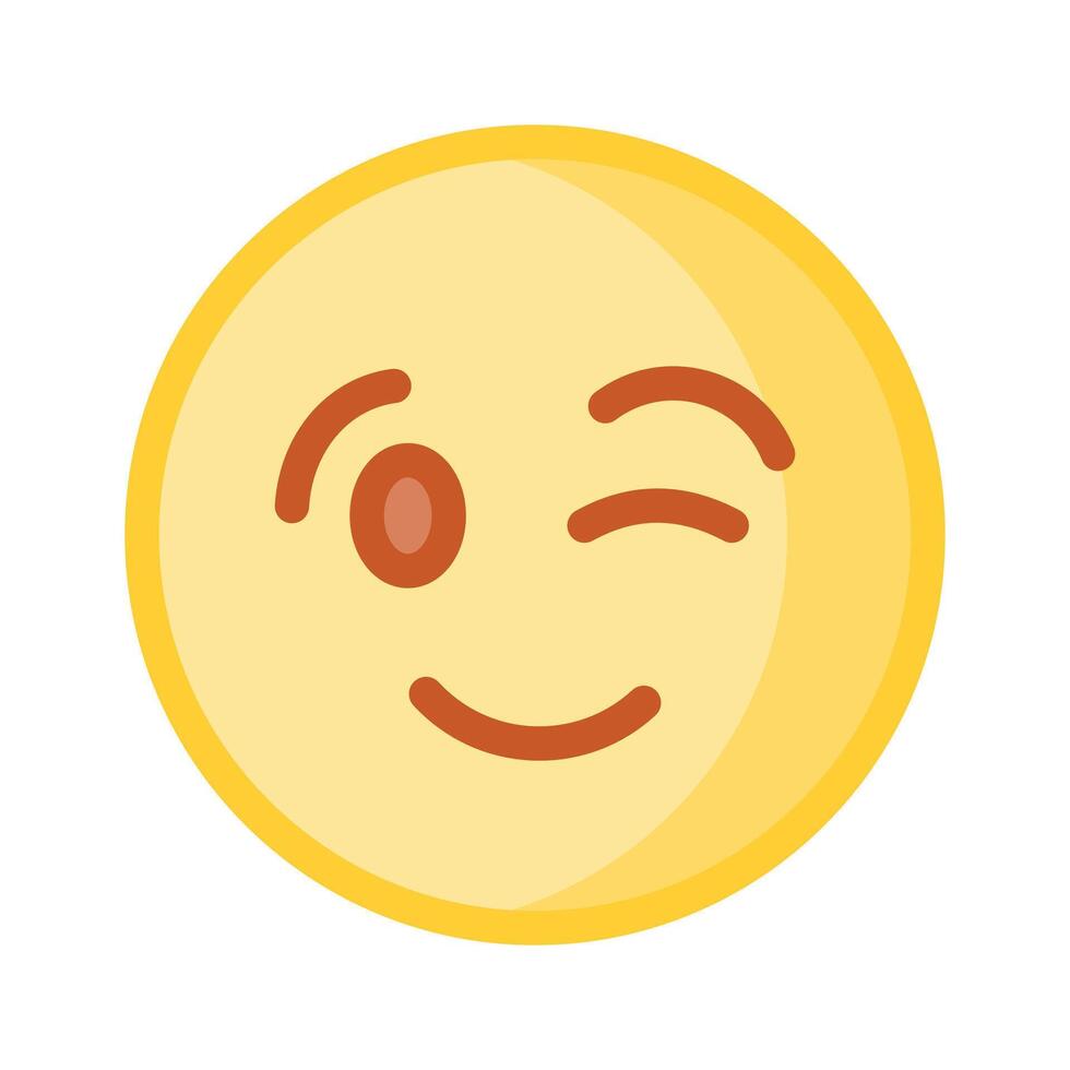 dai un'occhiata su Questo bellissimo strizzando l'occhio emoji design vettore