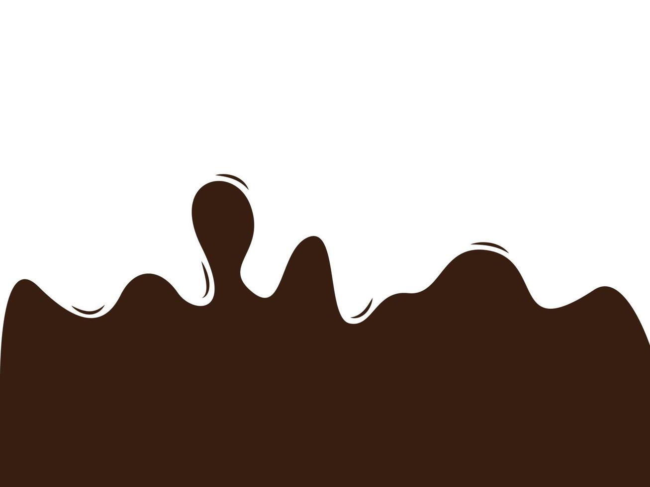 sfondo di cioccolato per il design, cioccolato fuso vettore