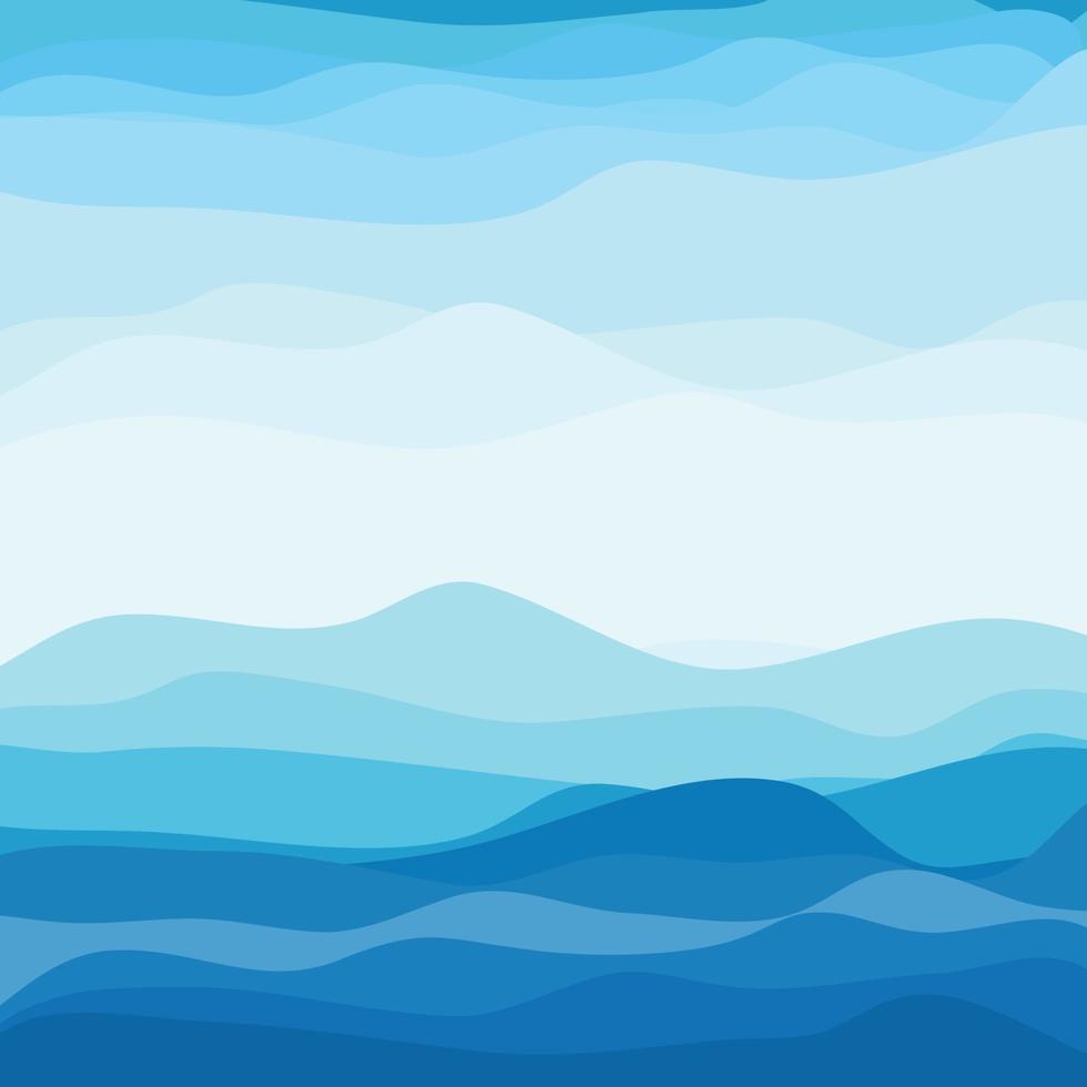 sfondo astratto onda blu. illustrazione vettoriale. vettore