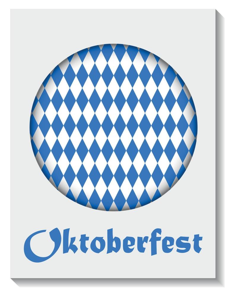 illustrazione vettoriale di sfondo blu oktoberfest