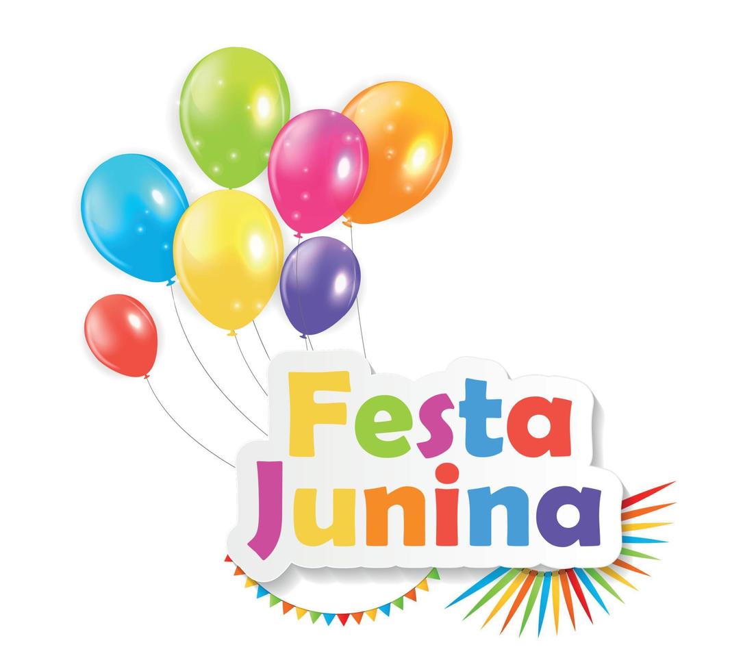 illustrazione vettoriale di sfondo festa junina