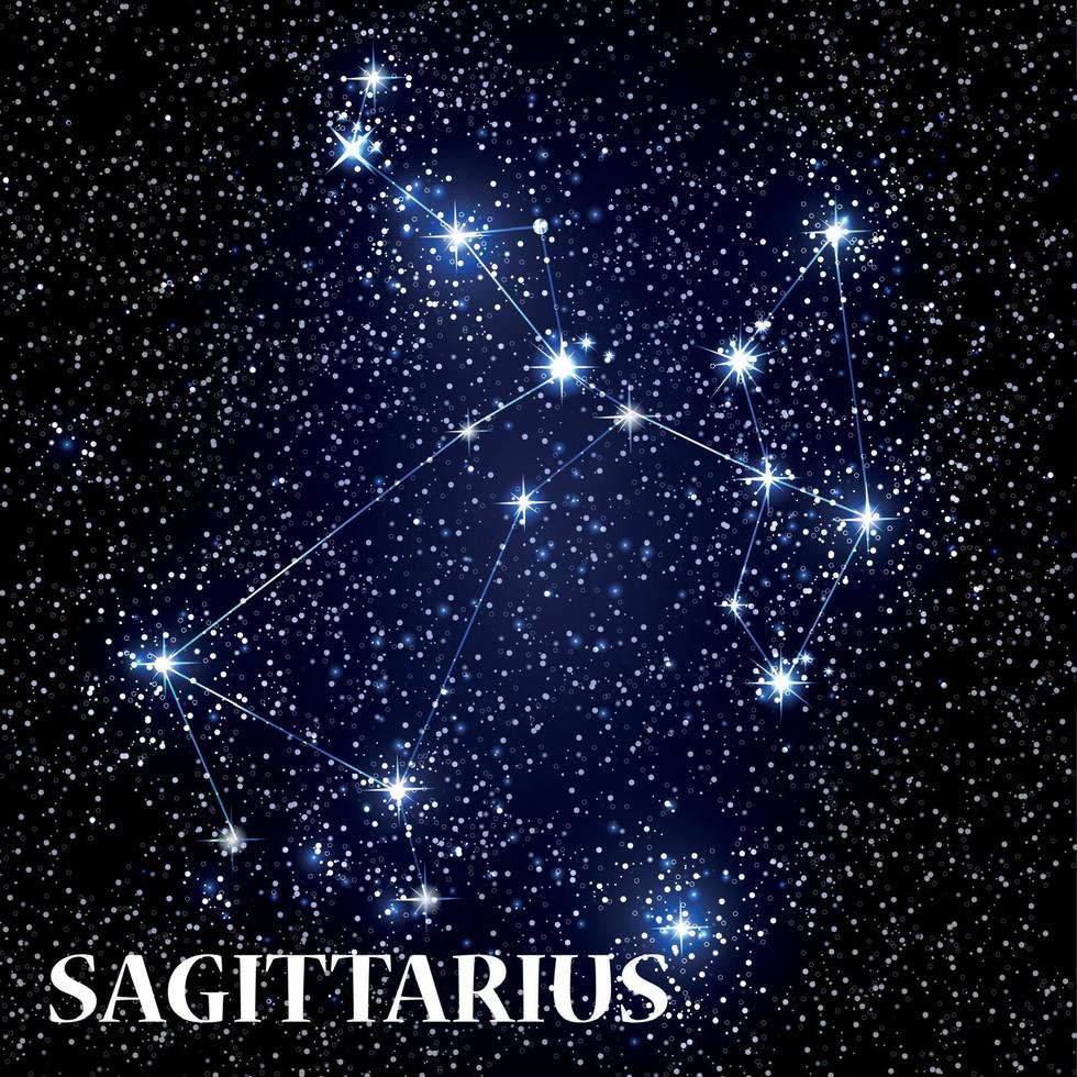 simbolo segno zodiacale sagittario. illustrazione vettoriale. vettore