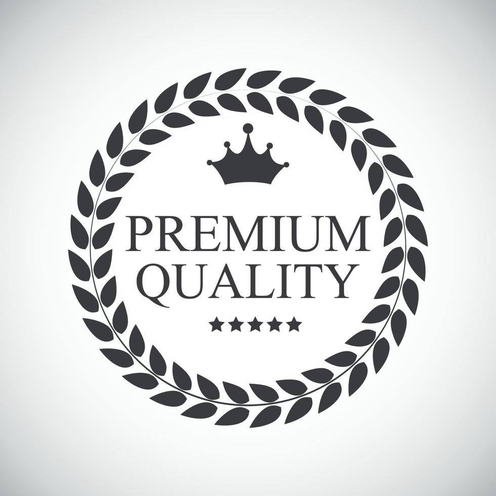 illustrazione vettoriale di etichetta di qualità premium