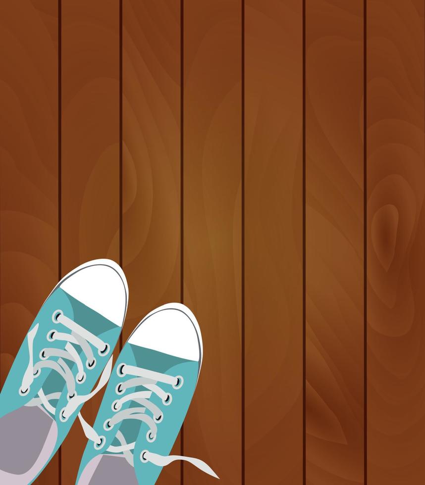 paio di scarpe su sfondo colorato illustrazione vettoriale