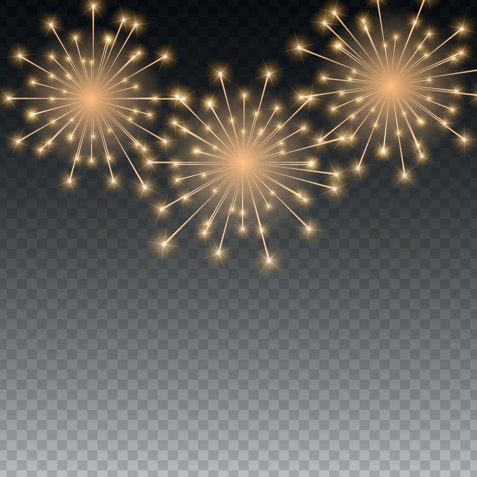illustrazione vettoriale di sfondo lucido fuochi d'artificio