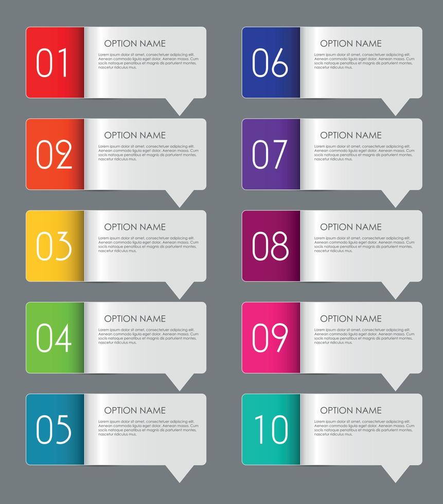 elementi di design infografico per la tua illustrazione vettoriale di affari.