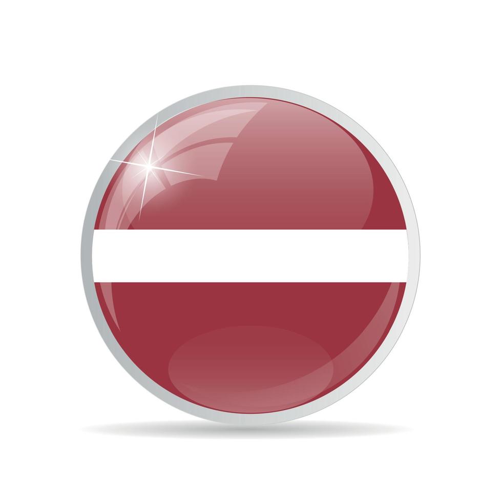 illustrazione vettoriale icona bandiera rotonda