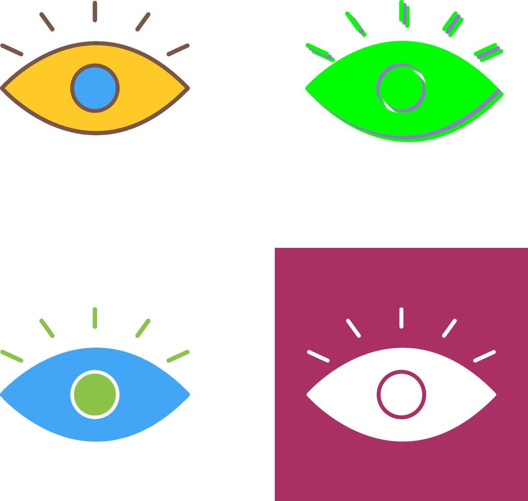 disegno dell'icona dell'occhio vettore