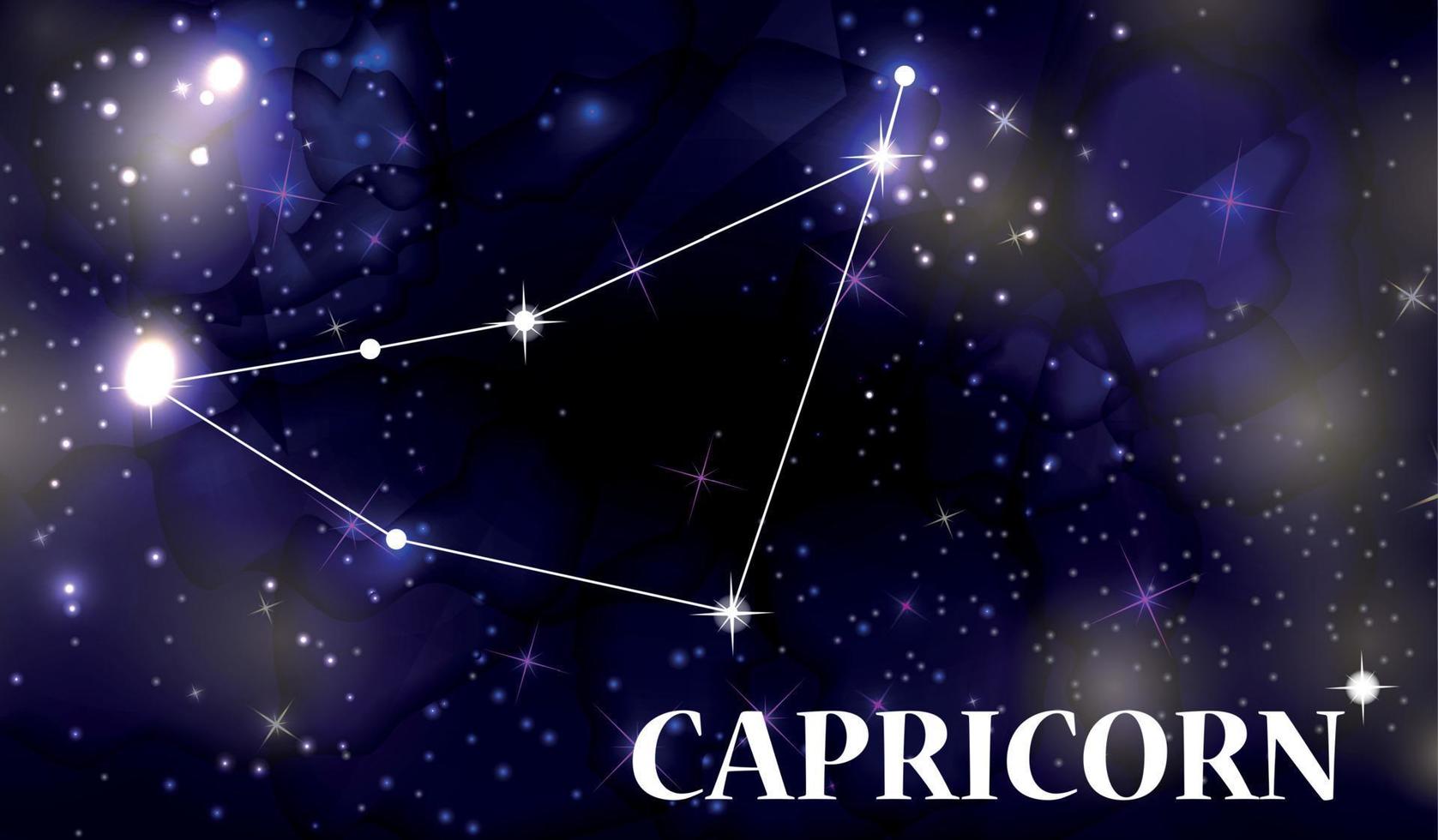 simbolo segno zodiacale capricorno. illustrazione vettoriale. vettore