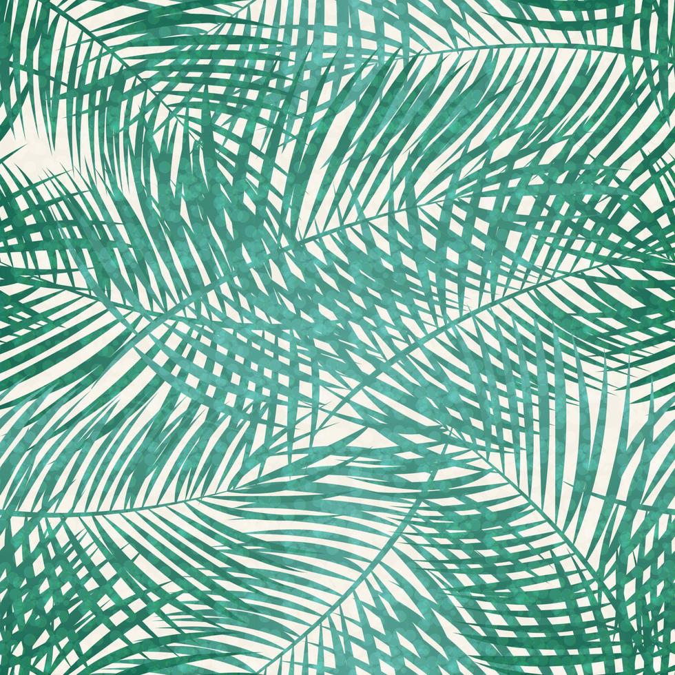 illustrazione senza cuciture del fondo del modello di vettore della foglia di palma