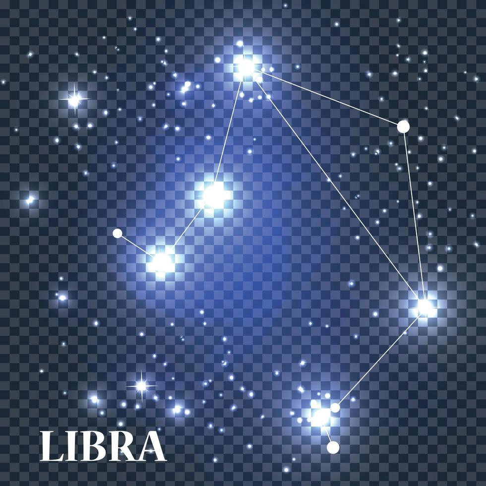 simbolo segno zodiacale bilancia. illustrazione vettoriale. vettore