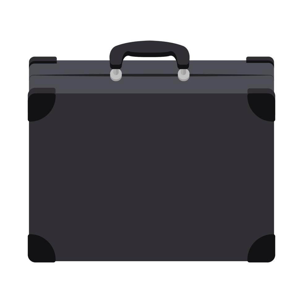 valigia da viaggio rigida da lavoro grigio scuro vettore