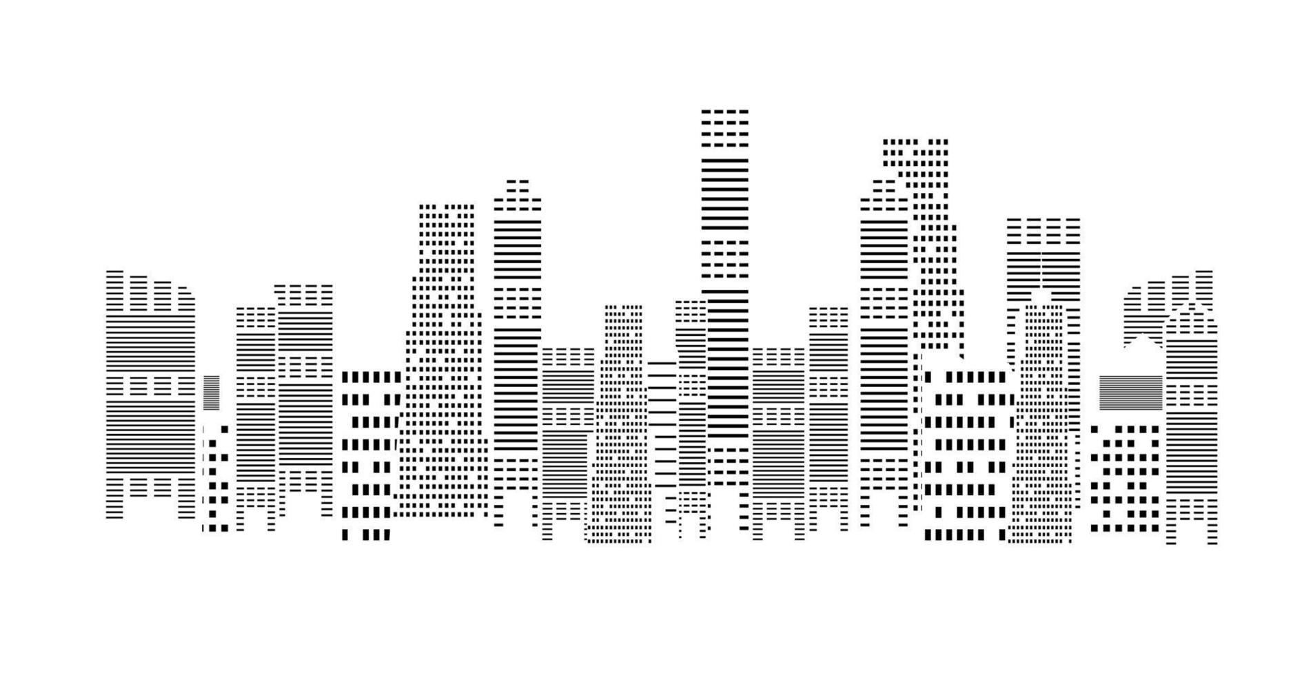 sfondo della città di sagoma. illustrazione vettoriale