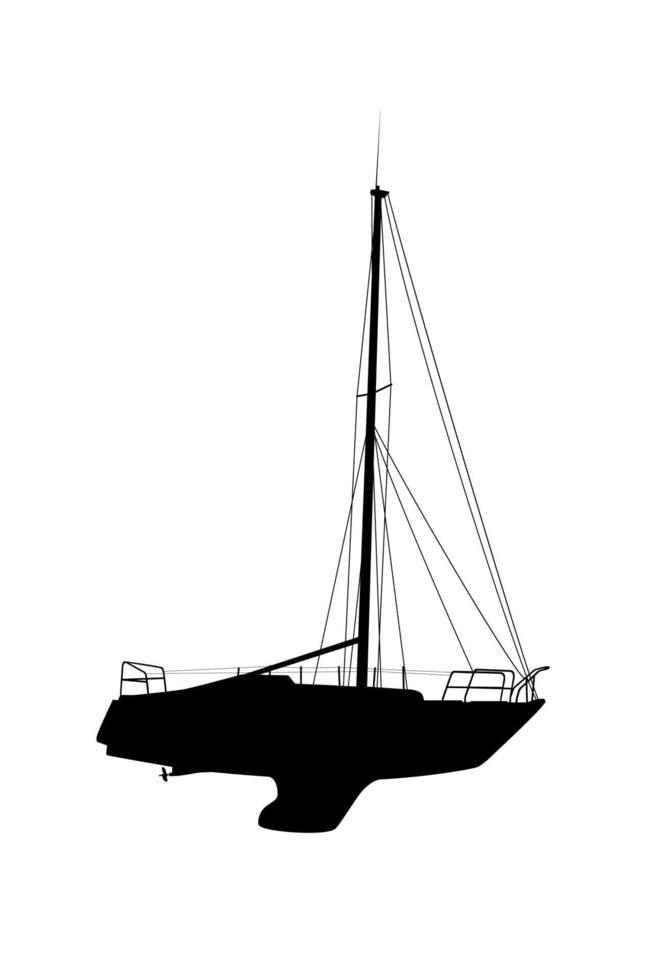 adesivo su auto con sagoma della barca. spedizione. illustrazione vettoriale. vettore