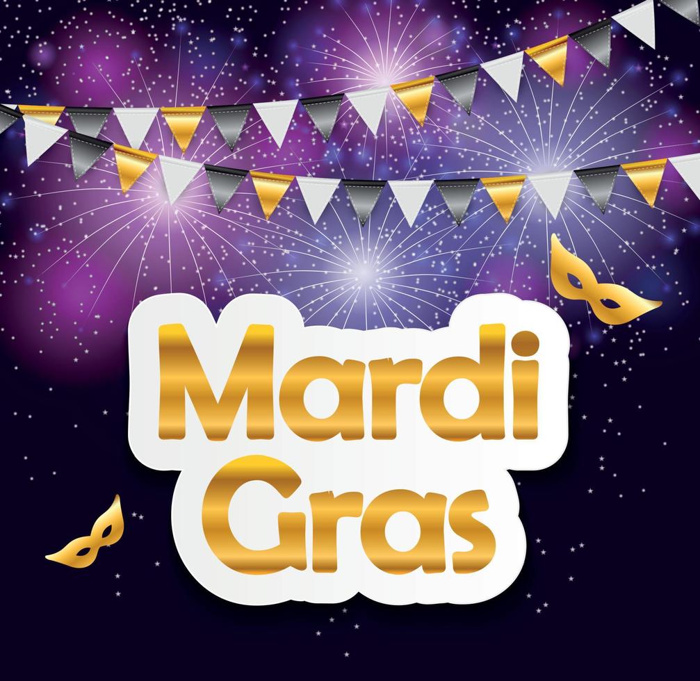 mardi gras brochure template.celebration biglietto di auguri backround. illustrazione vettoriale