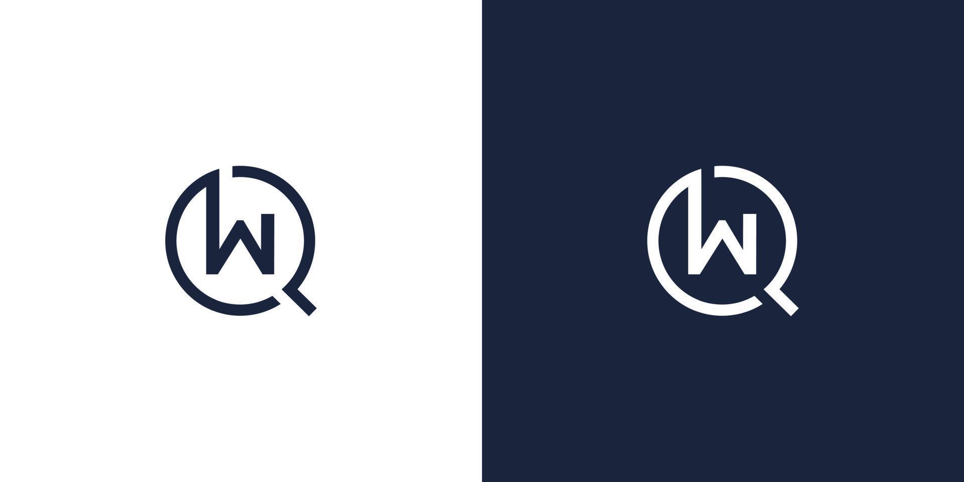 design del logo semplice e moderno in cerca di lavoro vettore