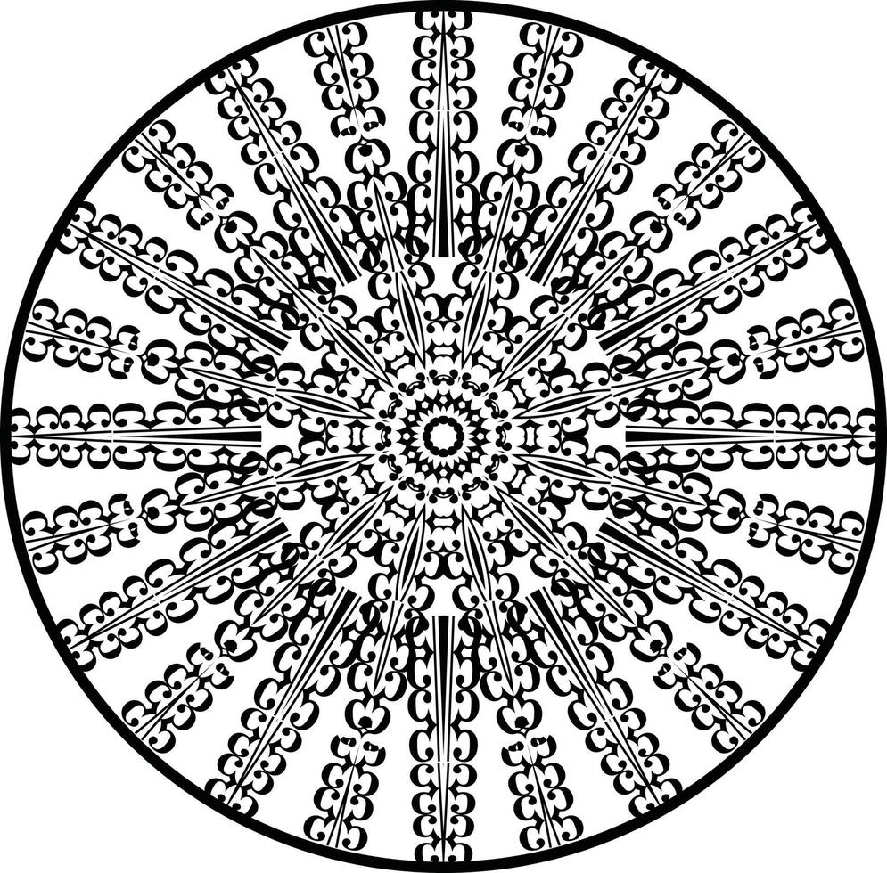 mandala pagine di libri da colorare, ornamento rotondo decorativo a forma di fiore, vettore orientale, modelli di terapia antistress, elementi di design intrecciati, vettore di loghi yoga