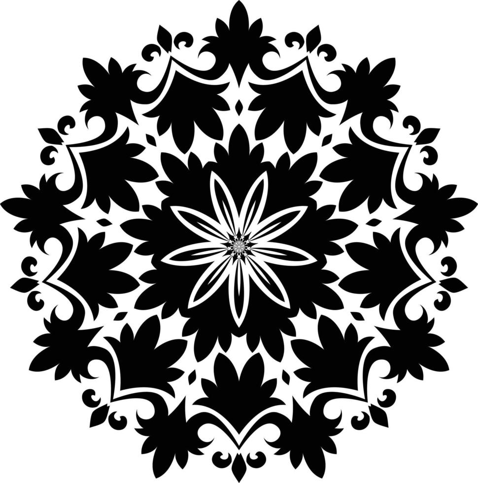 mandala pagine di libri da colorare, ornamento rotondo decorativo a forma di fiore, vettore orientale, modelli di terapia antistress, elementi di design intrecciati, vettore di loghi yoga