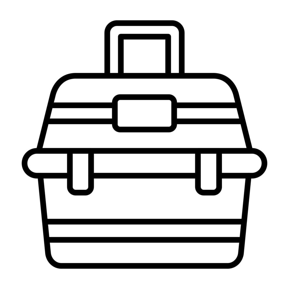 icona della linea della scatola del placcaggio vettore