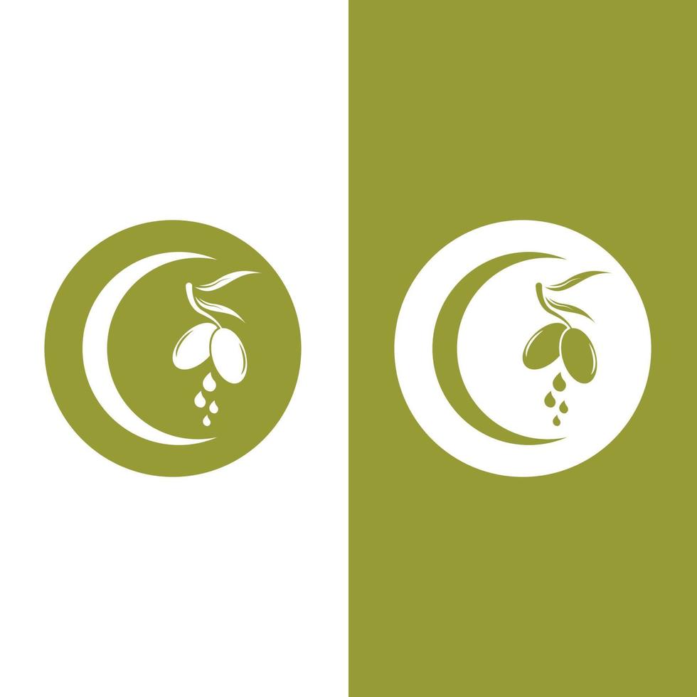 illustrazione vettoriale di oliva icona