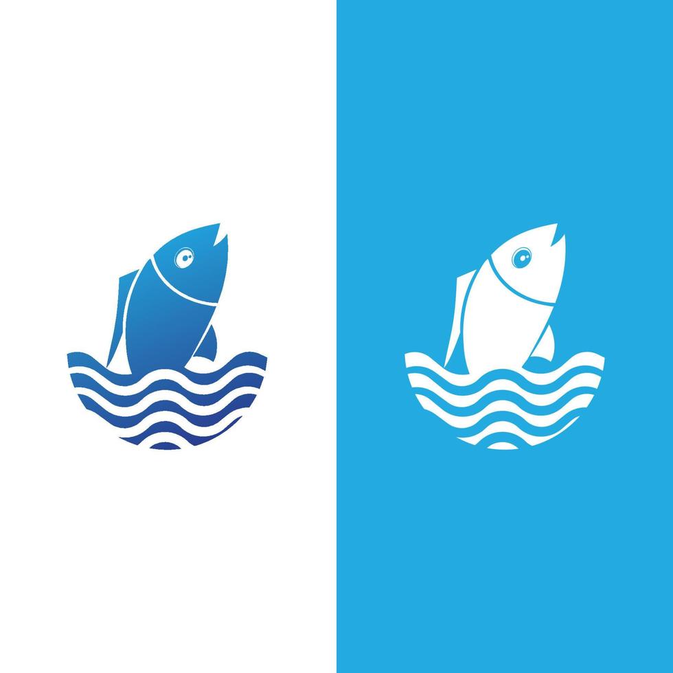 vettore creativo del modello di logo di pesce