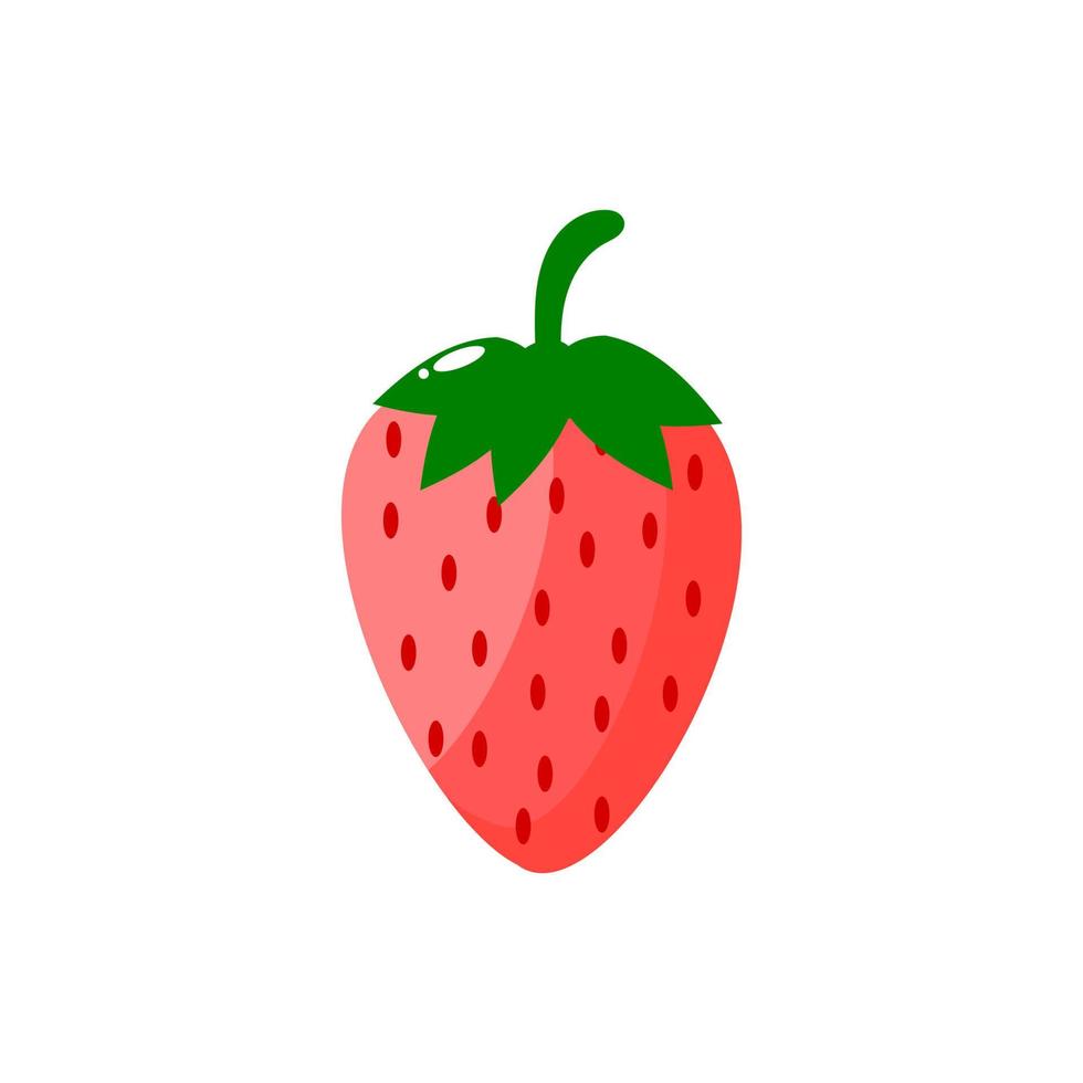 fragola vettoriale o clipart. icona di fragola.