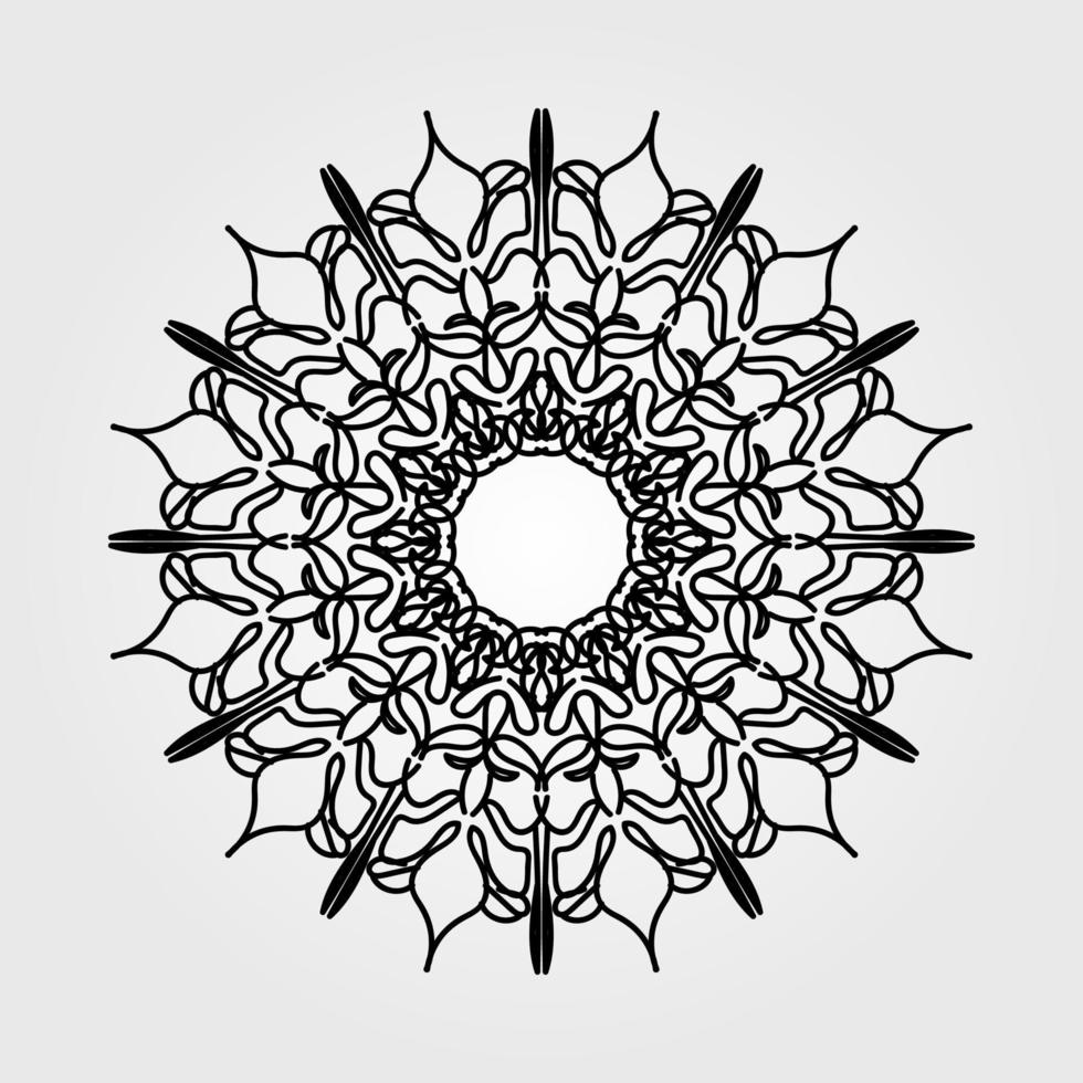 vettore cerchio astratto rotondo. stile mandala.