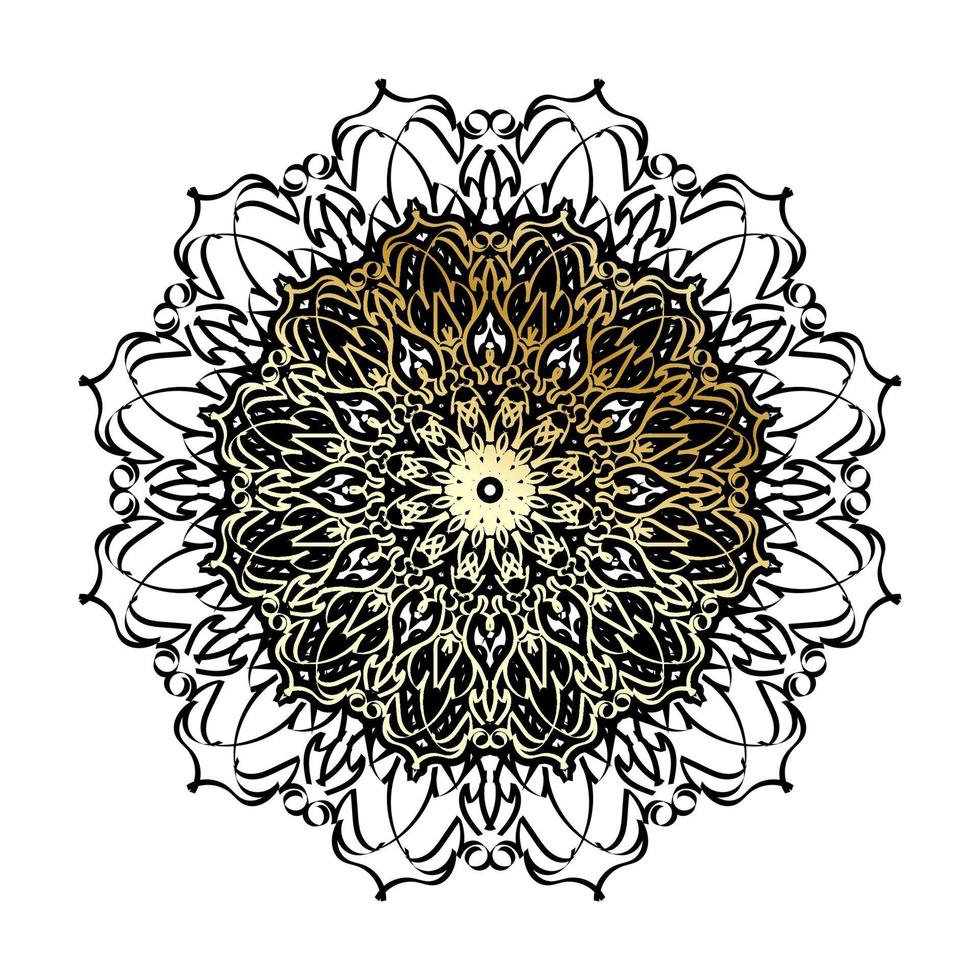 vettore cerchio astratto rotondo. stile mandala di lusso.