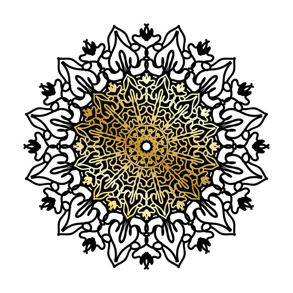 vettore cerchio astratto rotondo. stile mandala di lusso.