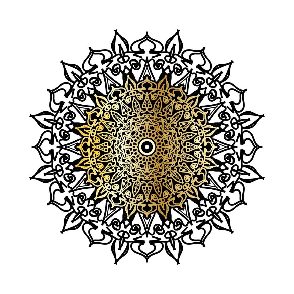 vettore cerchio astratto rotondo. stile mandala di lusso.