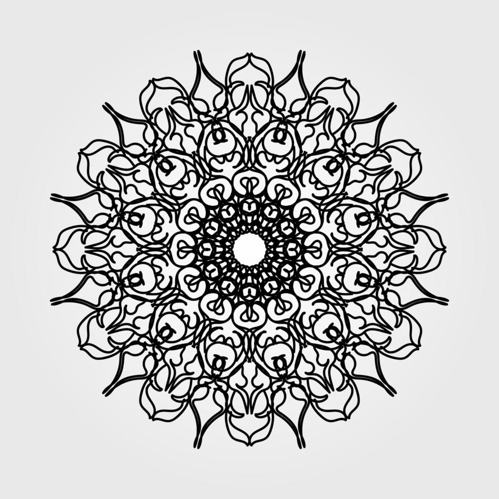 vettore cerchio astratto rotondo. stile mandala.