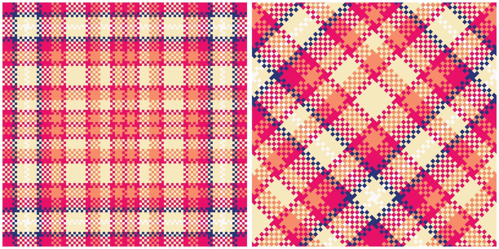 plaid modello senza soluzione di continuità. Scozzese plaid, senza soluzione di continuità tartan illustrazione impostato per sciarpa, lenzuolo, altro moderno primavera estate autunno inverno vacanza tessuto Stampa. vettore