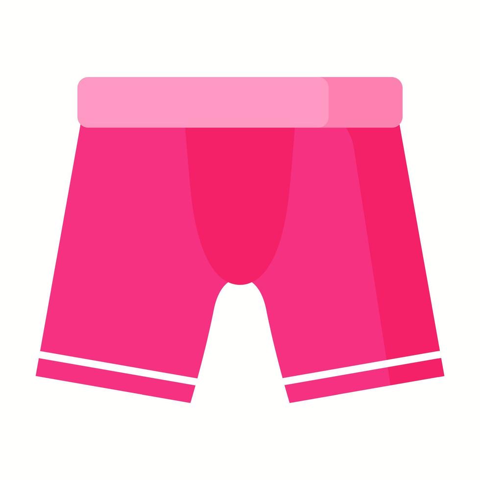 intimo boxer uomo rosa. concetto di moda vettore